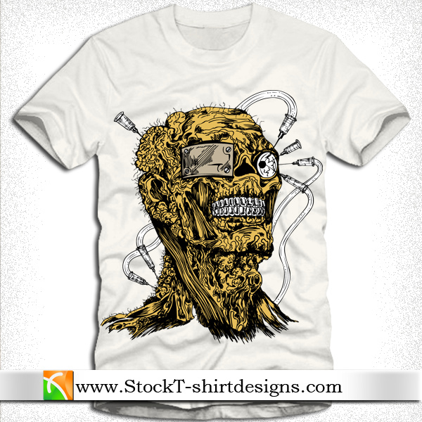 vector apparel tshirt design with demon man