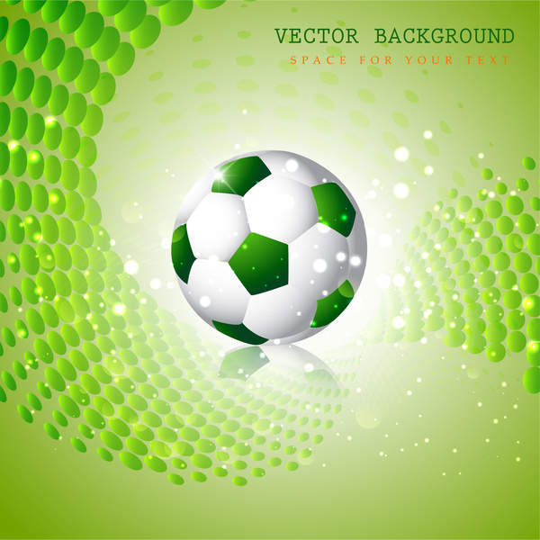 vector background design with green ball