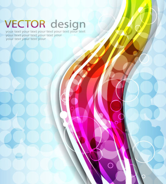 vector background of abstract colorful art