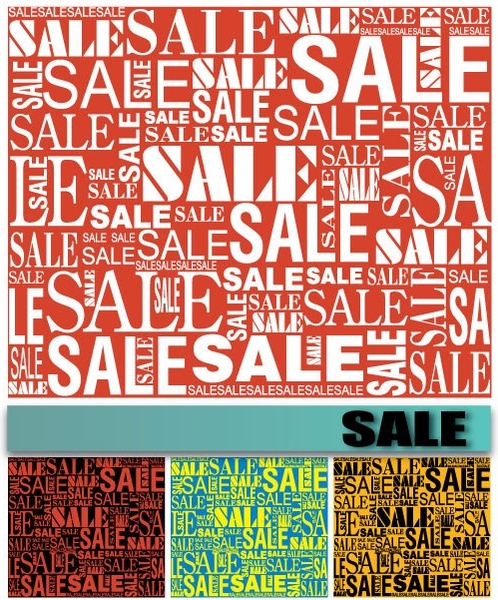 background sale font