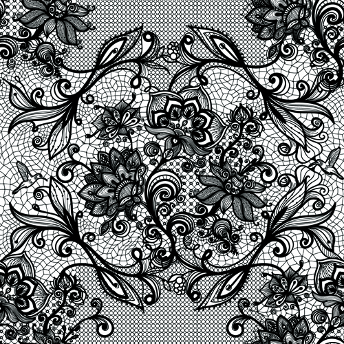 Vector black lace creative background graphics Free vector in ...