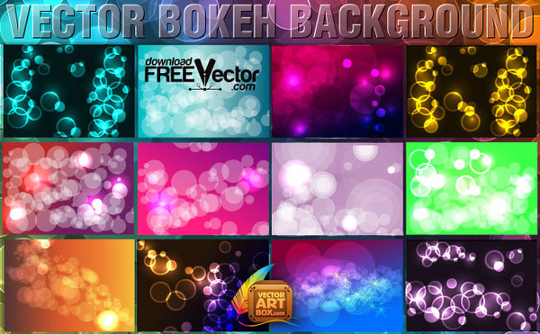vector bokeh backgrounds
