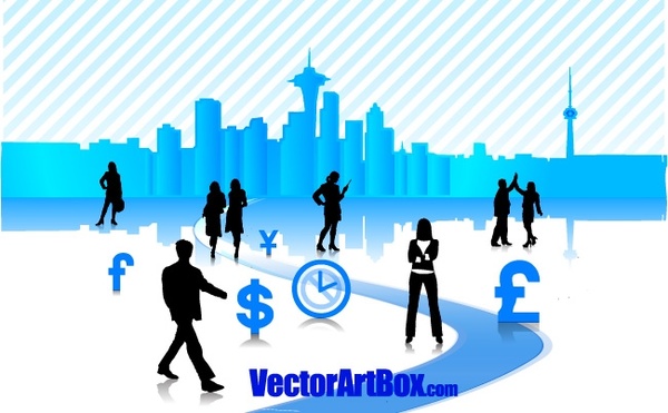 Vector Business City