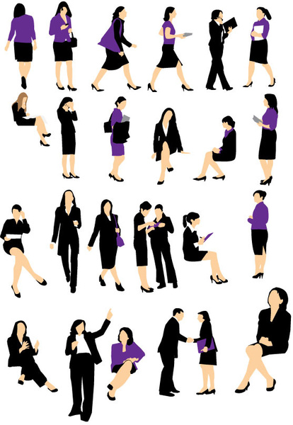 vector business woman