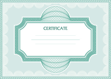 vector certificate template design art
