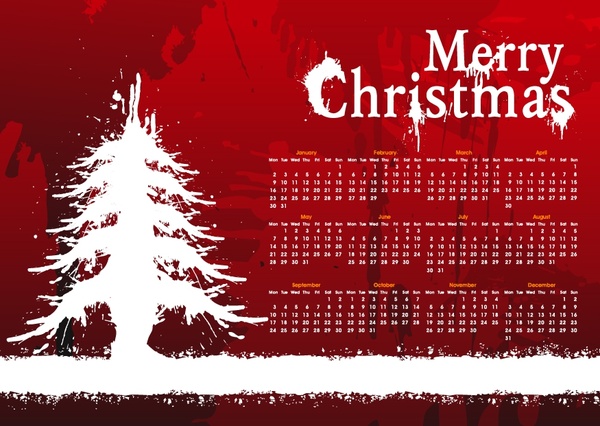 christmas calendar background