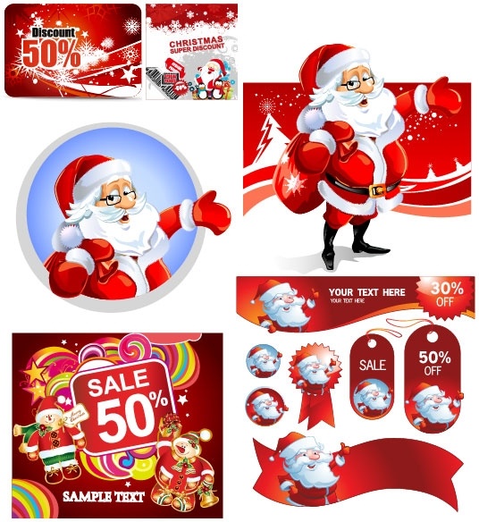 vector christmas discount sales calendar
