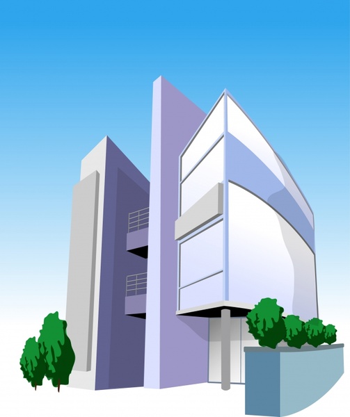 vector city buildings