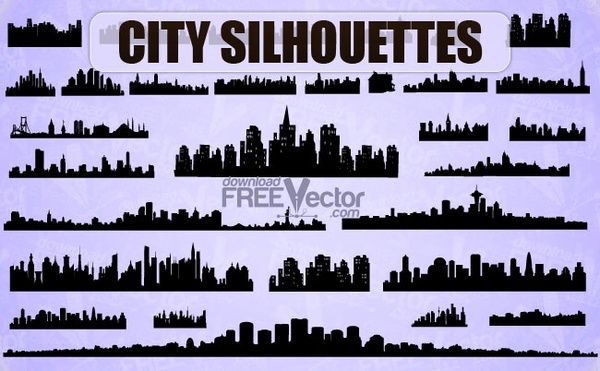 Vector City Silhouettes