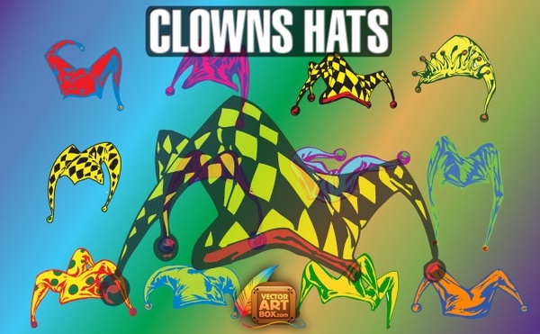 Vector Clowns Hats