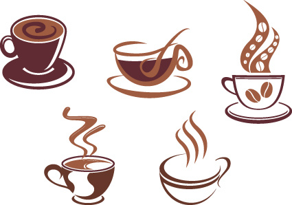 Download Vector coffee icons design elements Free vector in Encapsulated PostScript eps ( .eps ) vector ...