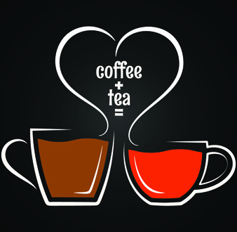 vector coffee menu logo design