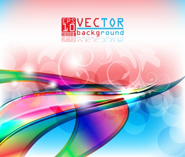 vector colorful threedimensional background soft lines