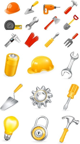 vector common household tools