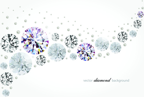 Vector diamonds backgrounds shiny design Vectors graphic art designs in