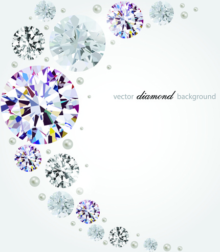 vector diamonds backgrounds shiny design
