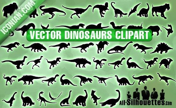 Vector Dinosaurs Clipart