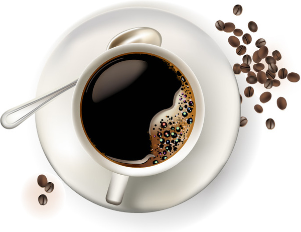 coffee cup icon realistic design style 