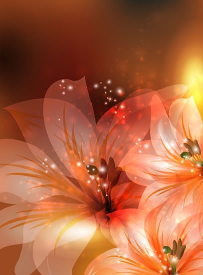 flower background modern sparkling closeup bokeh design