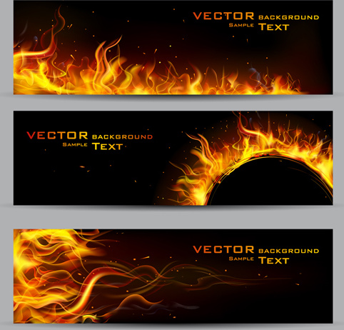 vector fire backgrounds