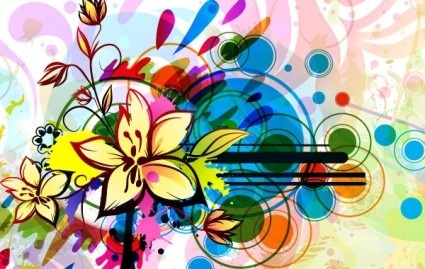 vector floral background graphic