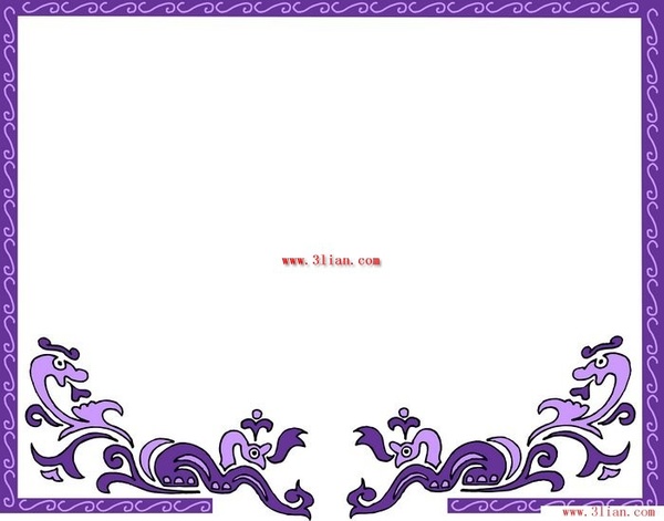 vector floral border 