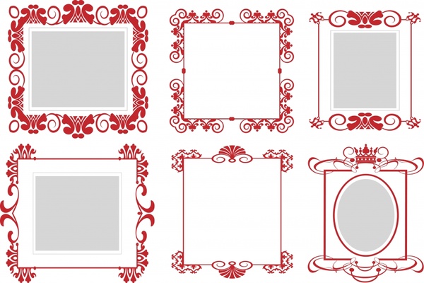 decorative document border templates elegant symmetric design