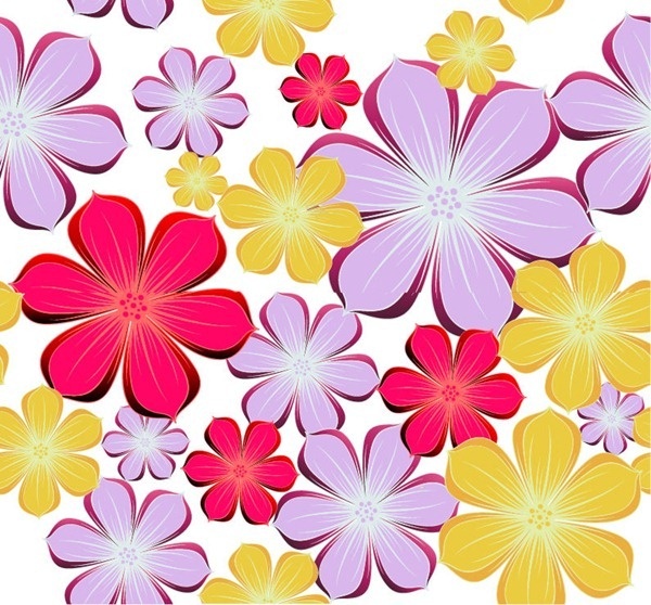 Vector flower background Free vector in Encapsulated PostScript eps