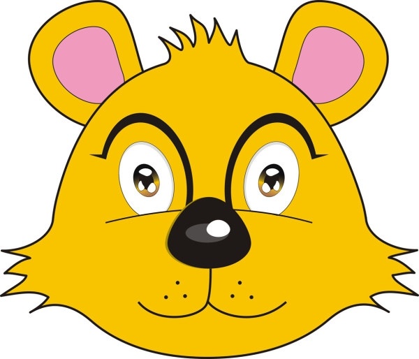 vector fox bear avatar