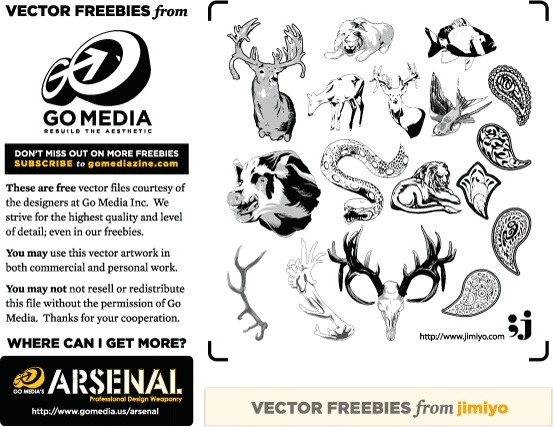Vector Freebie from jimiyo: Animals 