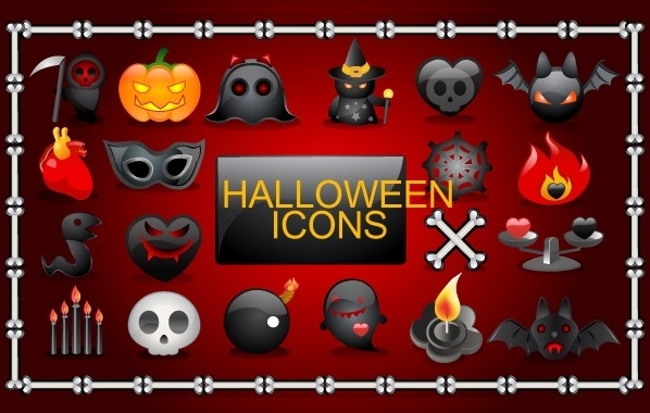 Vector Halloween icons