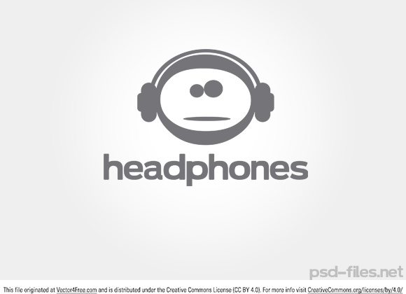 vector headphones logo