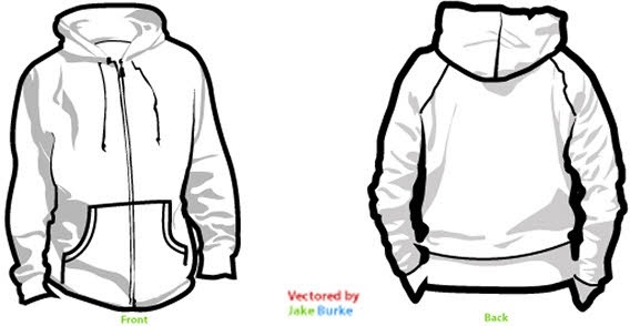 Vector hoodie templates