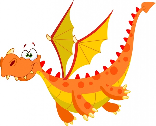vector illustration cartoon dragon image