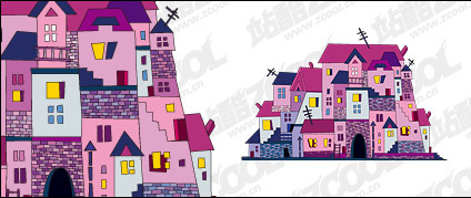 Vector illustration house material 