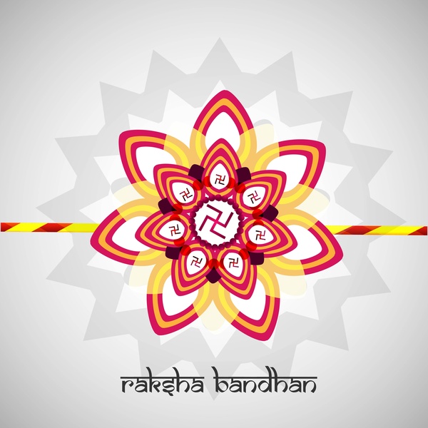 vector illustration of beautiful raksha bandhan card festival background