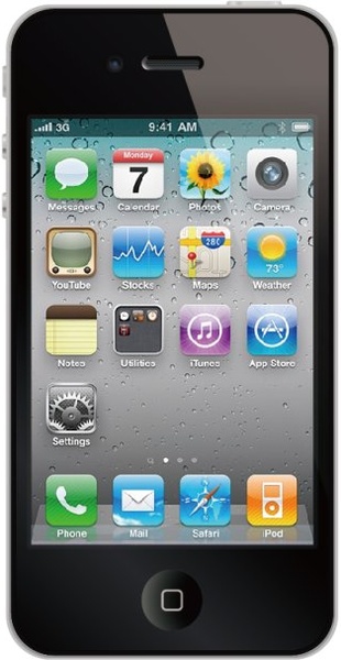 smartphone advertising screen icon shiny closeup realistic design