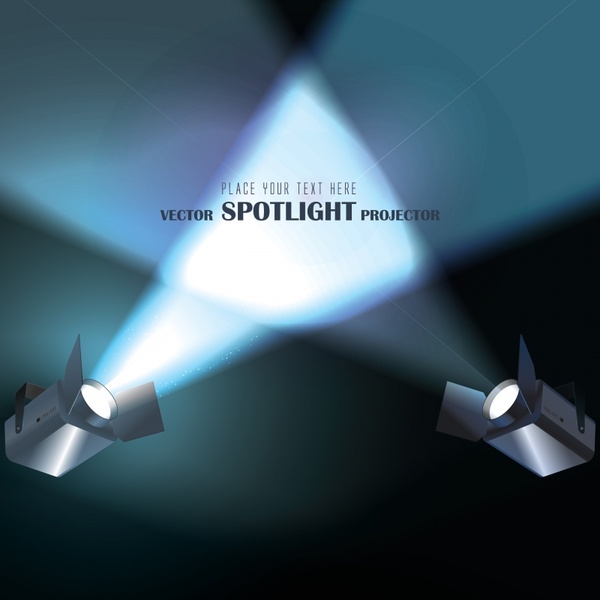 spotlight background template modern 3d sketch