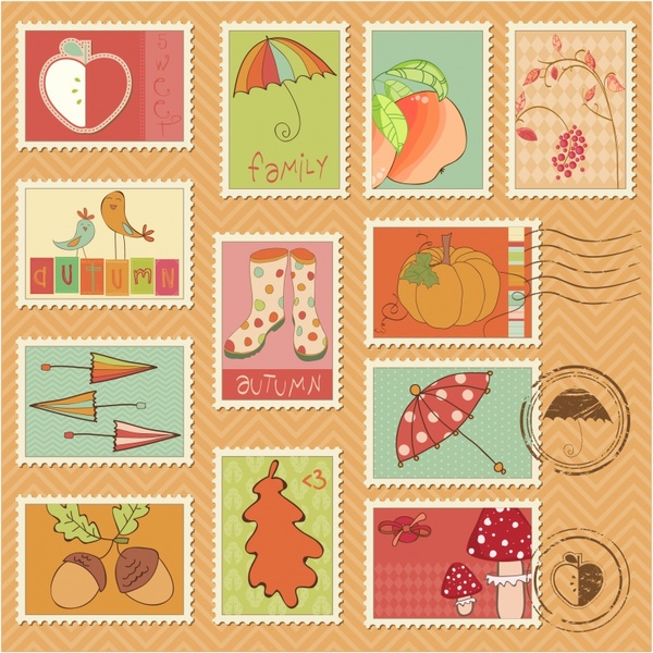 Postage stamp vector graphic free vector download (914 Free vector) for