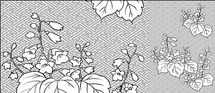 Vector line drawing of flowers-29 