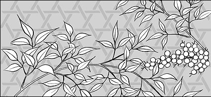 Vector line drawing of flowers-36 