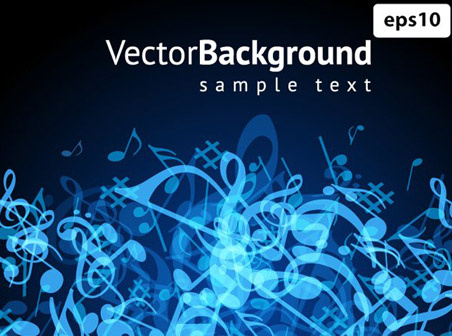 vector music background
