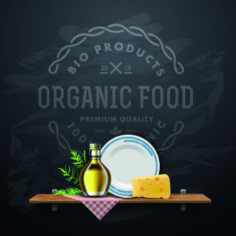 vector organic food backgorunds