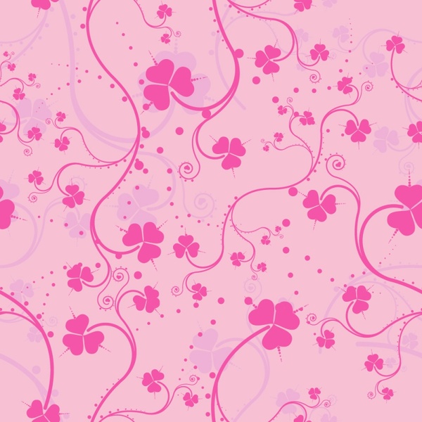 vector pink floral background 