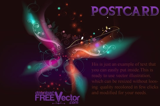 Vector Postcard