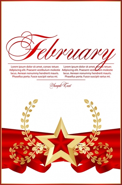 anniversary banner dynamic shiny red gold star wreath