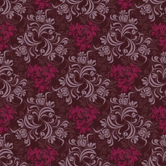 flowers pattern dark colored elegant classical repeating design