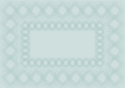 vector set of blank certificate and guilloche frame with pattern