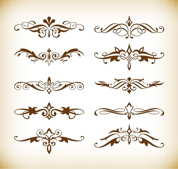 vector set of decorative elements for your design