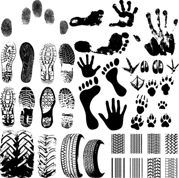 vector set of fingerprints design elements